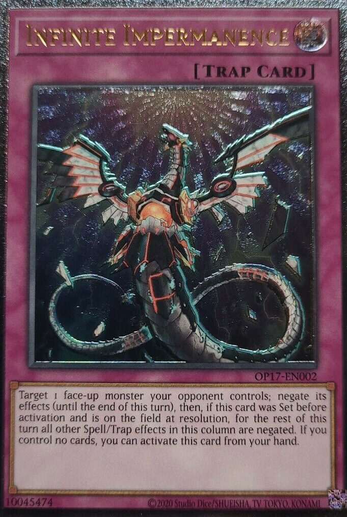 infinite card yugioh Infinite Impermanence [OP17-EN002] Ultimate Rare