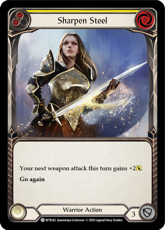 Sharpen Steel (Yellow) [U-WTR142] Unlimited Rainbow Foil