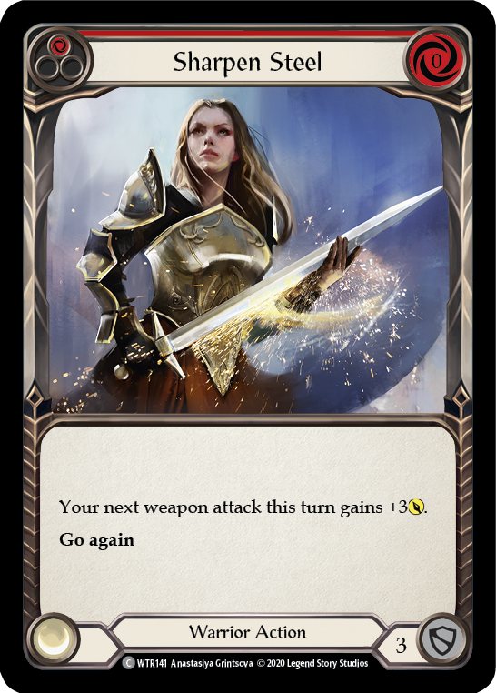 Sharpen Steel (Red) [U-WTR141] Unlimited Rainbow Foil