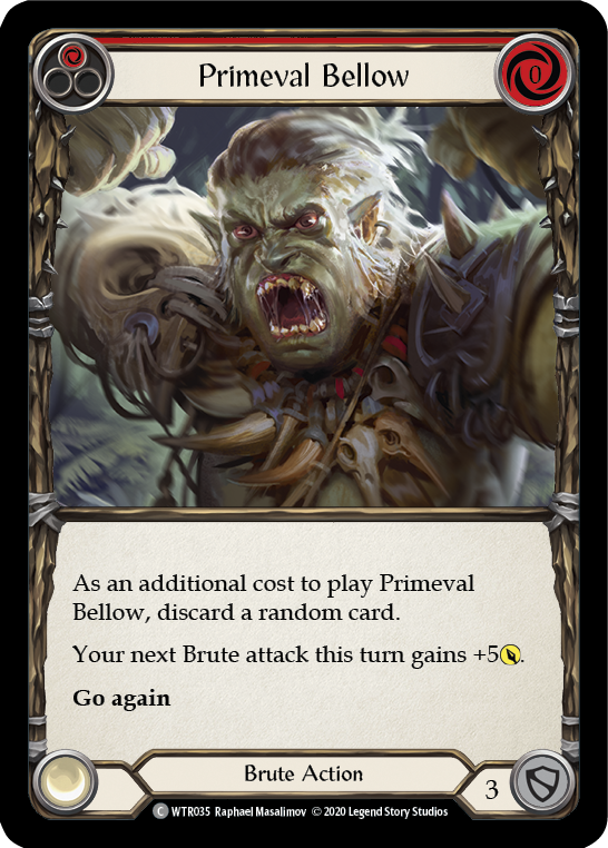 Primeval Bellow (Red) [U-WTR035] Unlimited Rainbow Foil