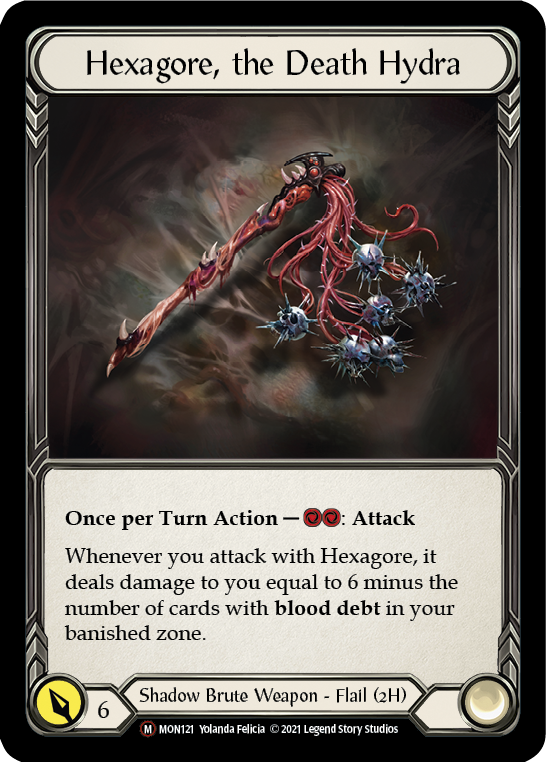 Hexagore, the Death Hydra [U-MON121-RF] Unlimited Rainbow Foil