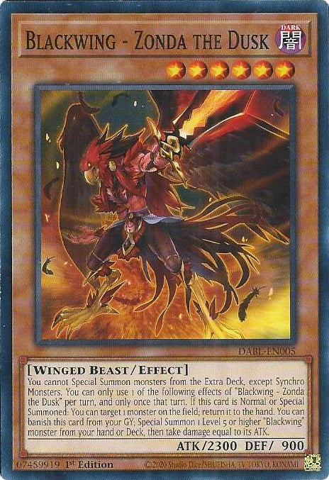 yugioh black wing cards Blackwing - Boreastorm the Wicked Wind If this card battles with a monster whose DEF is lower than this cards ATK RC04-AE013 Blackwing - Simoon the