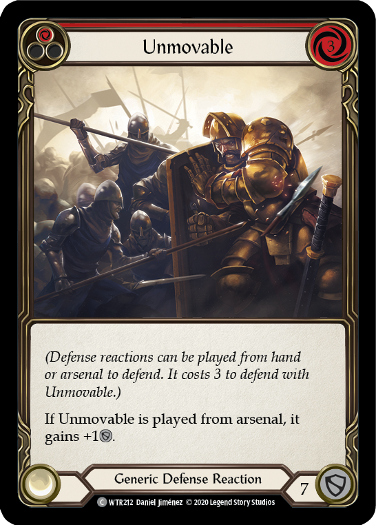 Unmovable (Red) [U-WTR212] Unlimited Rainbow Foil