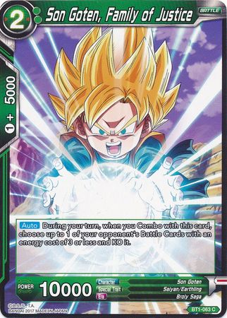 Son Goten, Family of Justice [BT1-063]