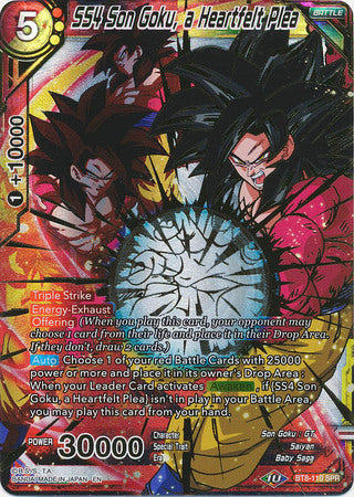 SS4 Son Goku, a Heartfelt Plea (SPR) [BT8-110]