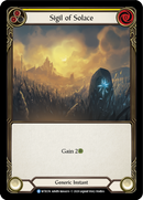 Sigil of Solace (Yellow) [U-WTR174] Unlimited Rainbow Foil