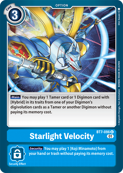 digimon next adventure card list Starlight Velocity [BT7-096] [Next Adventure]
