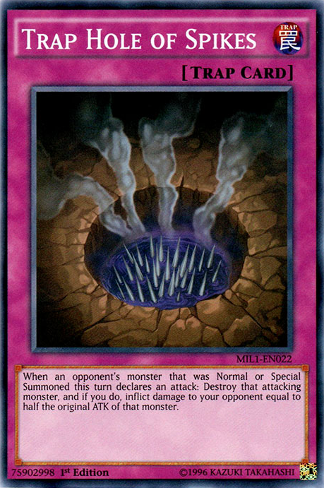 yugioh card trap hole Yu-Gi-Oh! - Chaos (TSHD-EN080) - The Shining Darkness - Unlimited Edition When your opponent Normal Summons of Flip Summons a monster with an ATK of 1000 points or more Yugioh Card Review Network