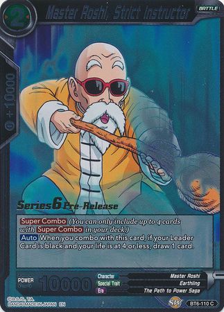 Master Roshi, Strict Instructor [BT6-110_PR]