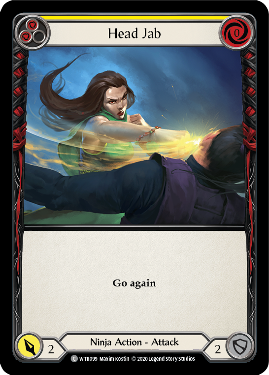 Head Jab (Yellow) [U-WTR099] Unlimited Rainbow Foil