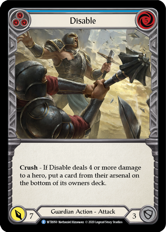 Disable (Blue) [U-WTR050] Unlimited Rainbow Foil