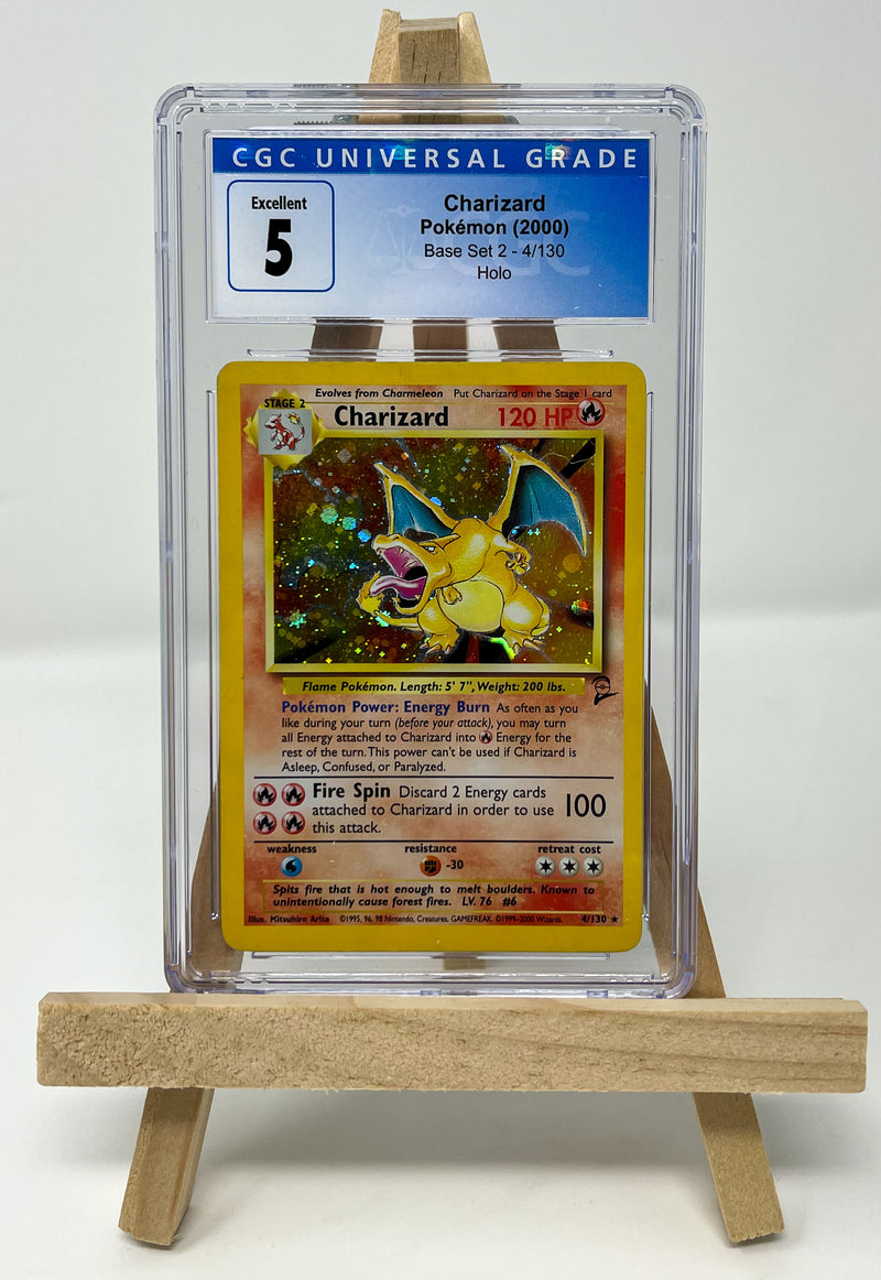 Charizard 4/130 Base Set 2 CGC 5 4137888069