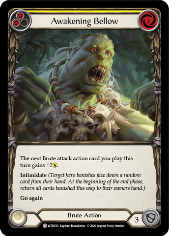 Awakening Bellow (Yellow) [U-WTR033] Unlimited Rainbow Foil