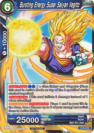 Bursting Energy Super Saiyan Vegito (Foil) (P-014) [Promotion Cards]
