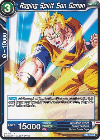 Raging Spirit Son Gohan [BT2-039]