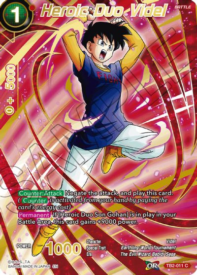 Heroic Duo Videl (Alternate Art) [TB2-011]