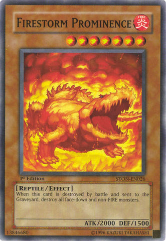 Firestorm Prominence [STON-EN026] Common