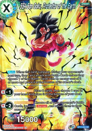 SS4 Son Goku, Protector of the Earth [BT11-034]