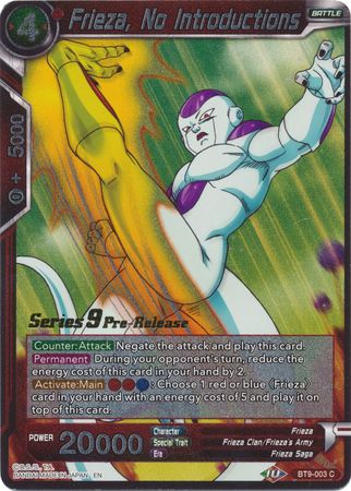 Frieza, No Introductions [BT9-003]