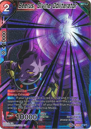 Beerus, Divine Obliterator (SPR) [BT9-107]