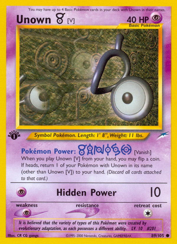 How rare is a Unown V?