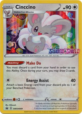 Cinccino (Prerelease Promo) (SWSH009) [Sword & Shield: Black Star Promos]
