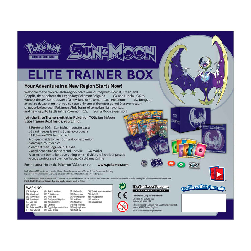 Sun & Moon - Elite Trainer Box (Lunala)