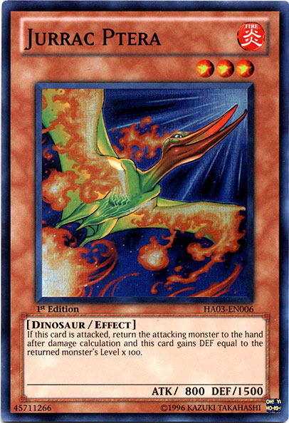jurrac yugioh deck Jurrac Ptera [HA03-EN006] Super Rare