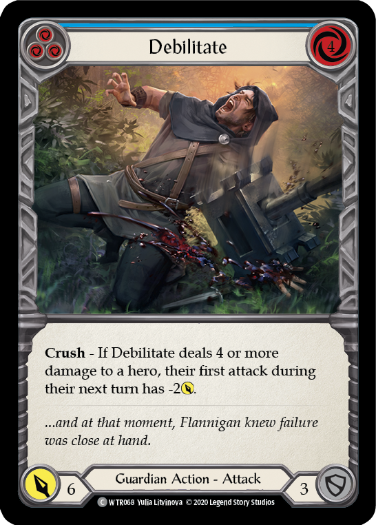 Debilitate (Blue) [U-WTR068] Unlimited Rainbow Foil