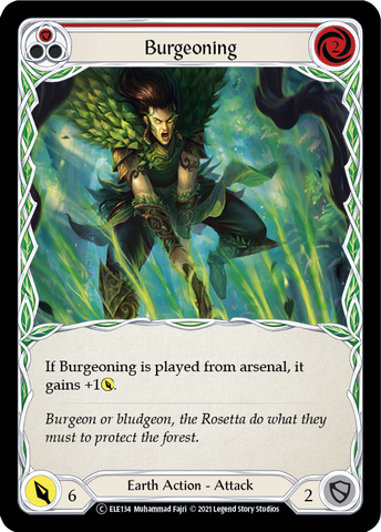 Burgeoning (Red) [U-ELE134] Unlimited Rainbow Foil