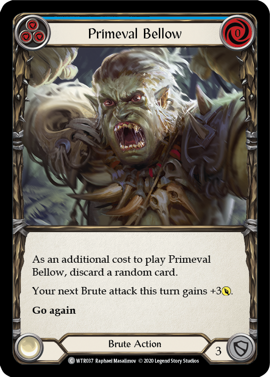 Primeval Bellow (Blue) [U-WTR037] Unlimited Rainbow Foil