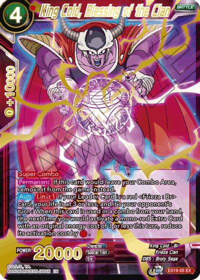 King Cold, Blessing of the Clan [EX19-05]
