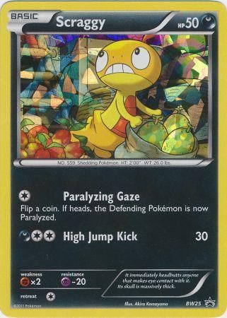 Scraggy (Cracked Ice Holo) (BW25) [Black & White: Black Star Promos]
