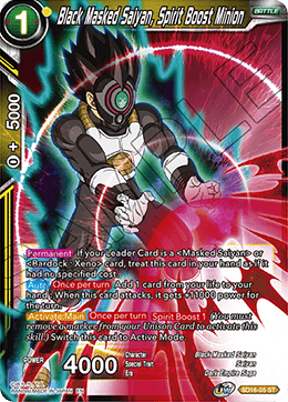 Black Masked Saiyan, Spirit Boost Minion (Starter Deck - Darkness Reborn) (SD16-05) [Cross Spirits]
