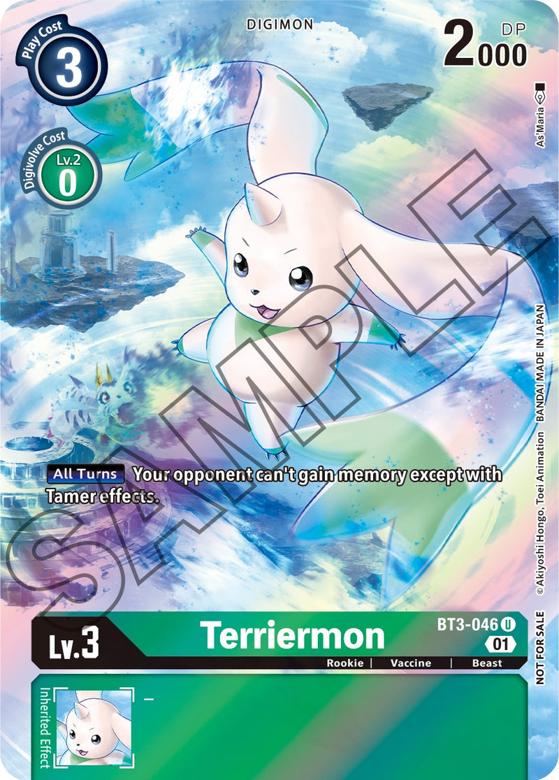 gamestop digimon card game Terriermon [BT3-046] (Tamer's Card Set 1) [Release Special Booster Pro