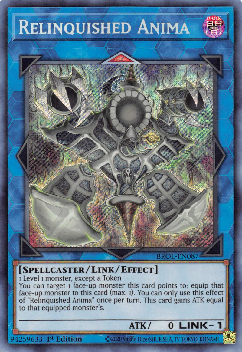 relinquished yugioh card Anima - DUOV-EN053 - Ultra Rare Oh English Collectible Trading Cards Game Relinquished_Baiduwiki